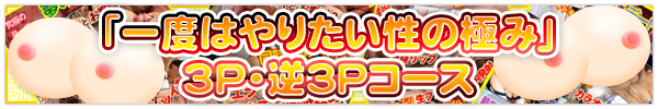 「一度はやりたい性の極み」３Ｐ・逆３Ｐコース